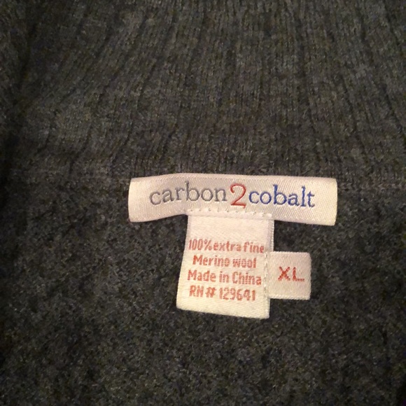 Carbon2Cobalt Merino Wool sweater - Picture 10 of 15